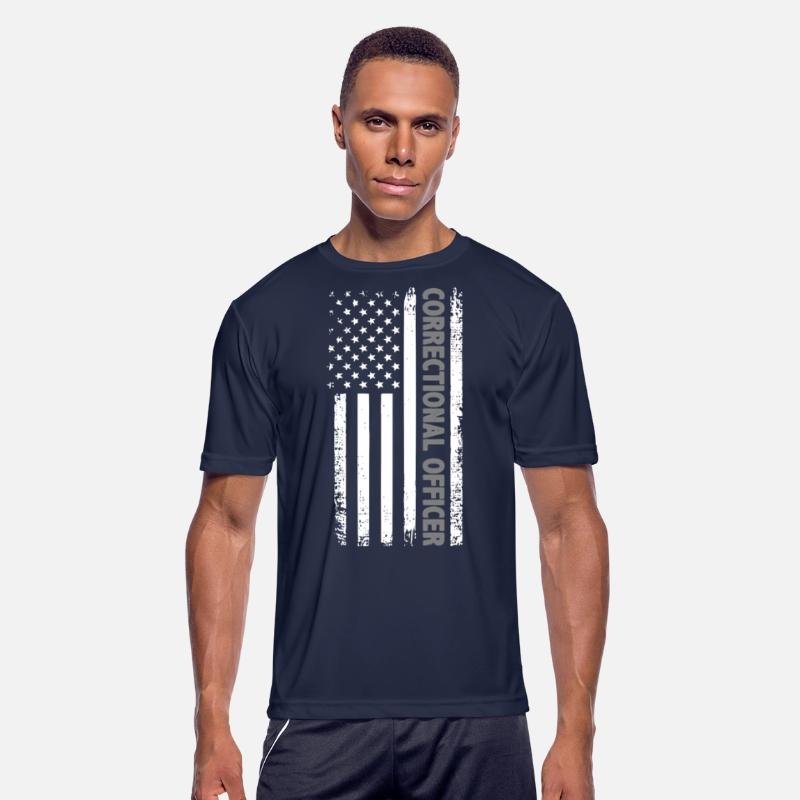 American Flag Corrections Officer Thin Silver Line