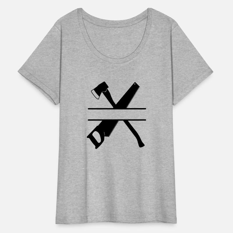 Axe and saw text banner