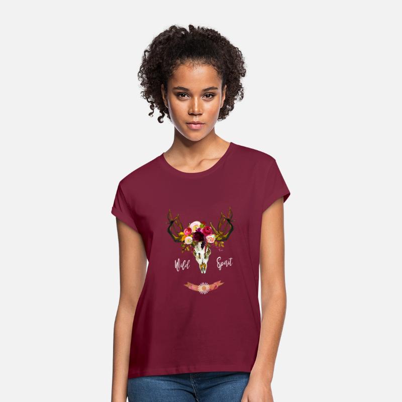 Bohemian Skull Boho Tribal Floral Wild Spirit Gift