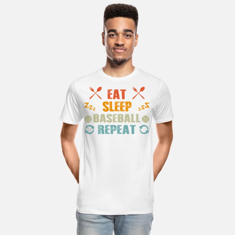 Eat Sleep Baseball Repeat Funny Vintage Baseball