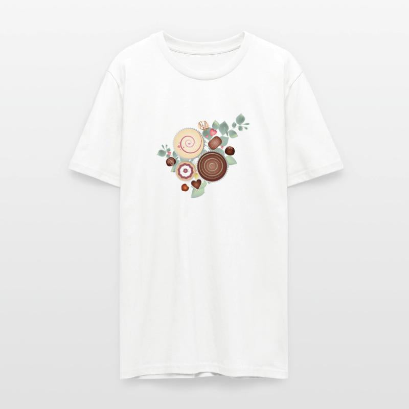 Elegant praline motif between delicate foliage