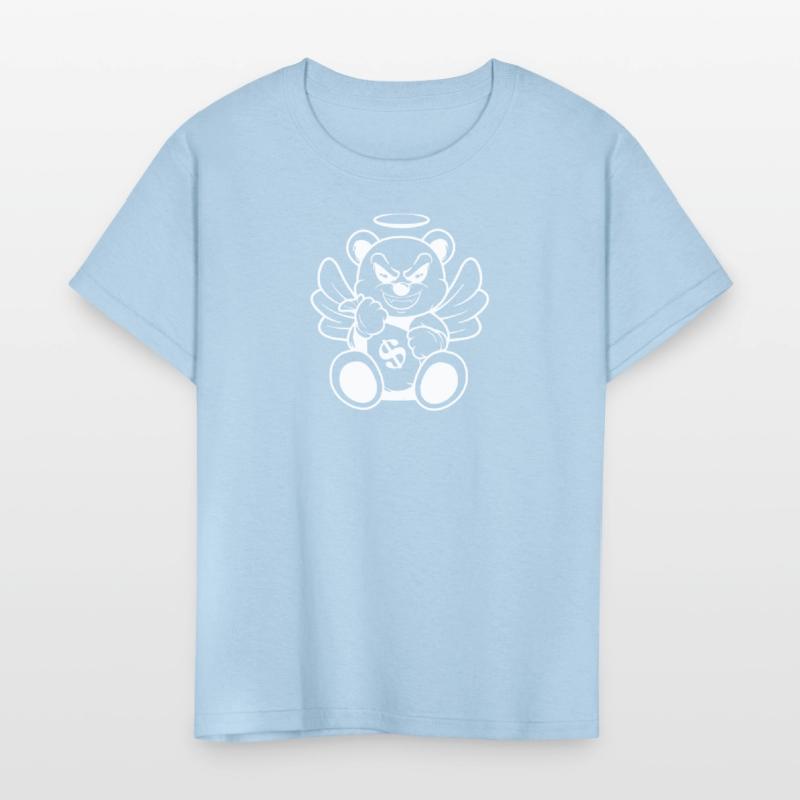 Evil Angel Bear Money Bag Art