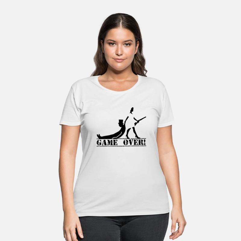 game over bride and groom