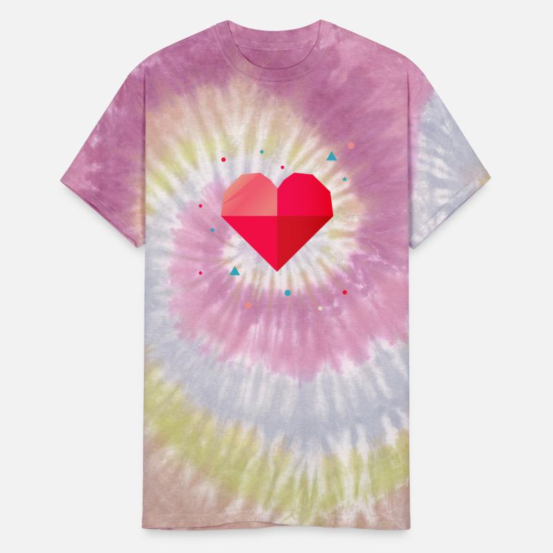 Geometric heart - modern & colorful design