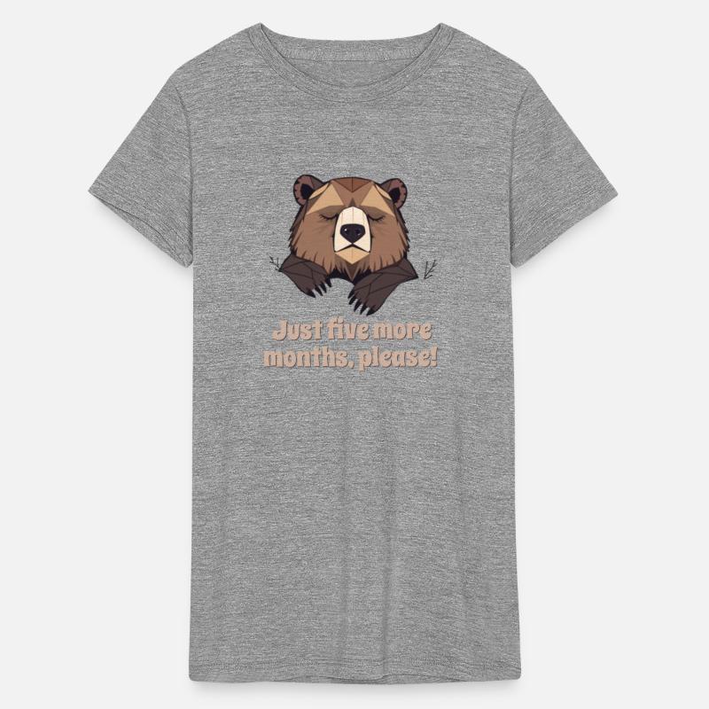 Geometrical Bear waking up hibernation springtime