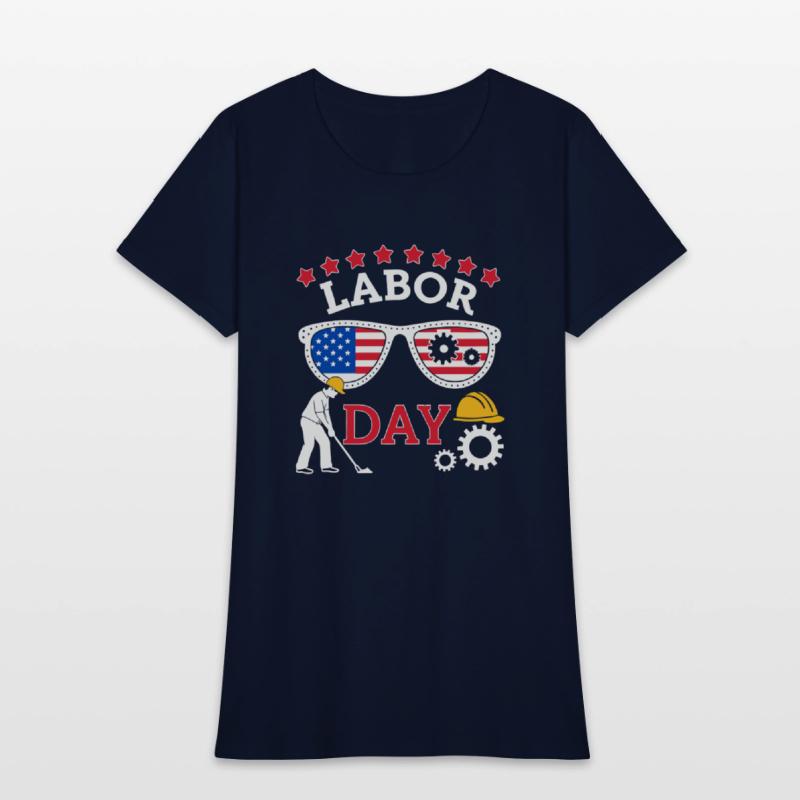 graphic t shirt design happy labor day