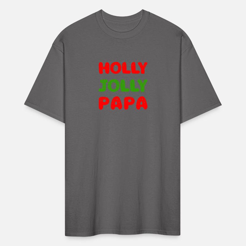Holly Jolly Papa Gift For Dad Christmas Wear Art