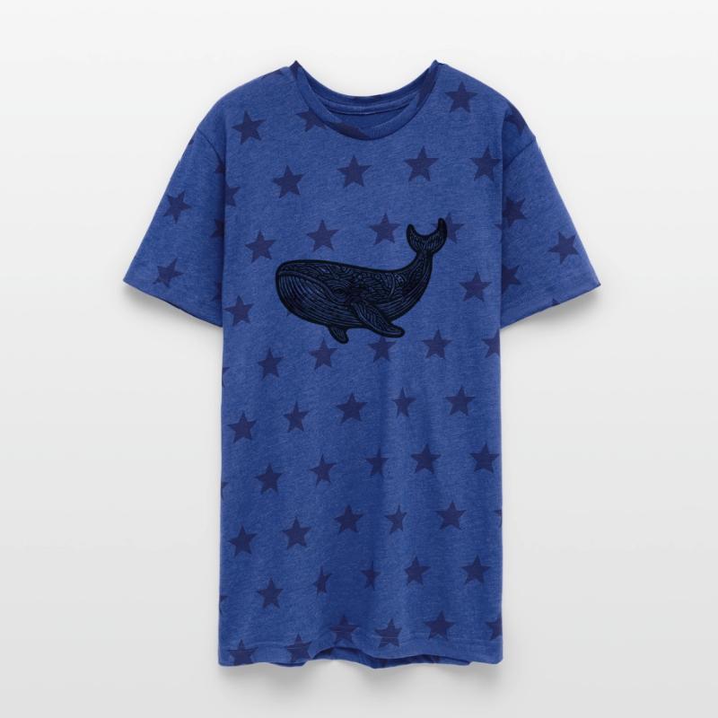 Large Swimming Whale Vintage Sea Animal