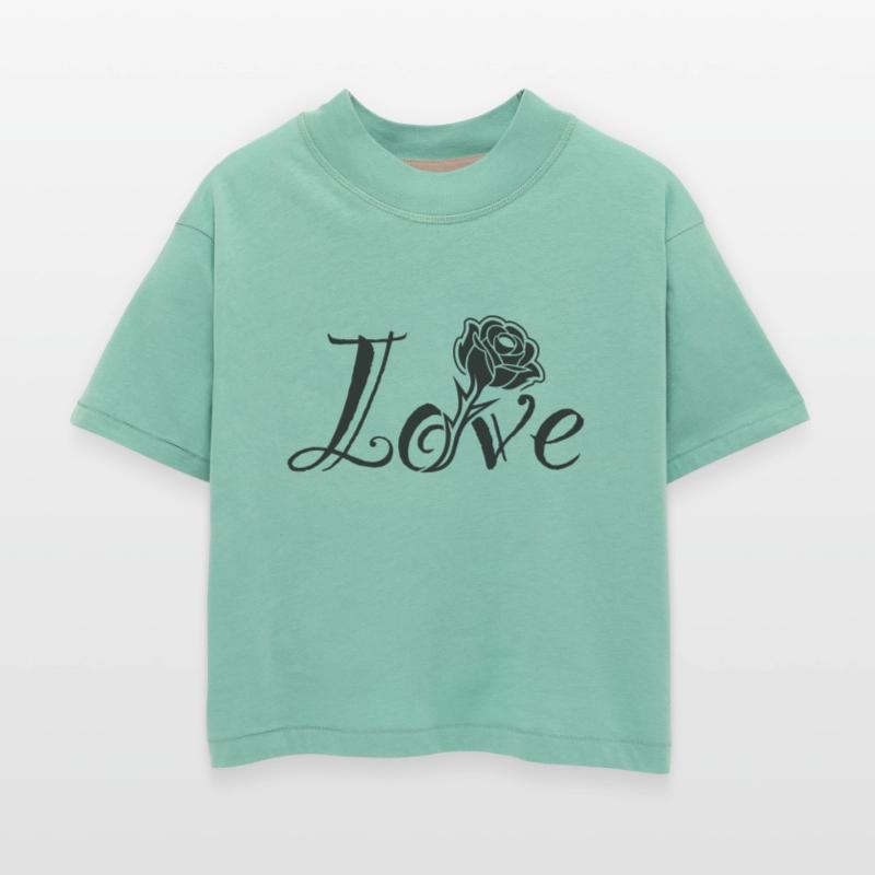 Love Blossoms: Typography with a Built-in Rose