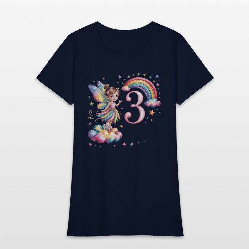 Magical Rainbow Fairy Elf 3nd Birthday Girl