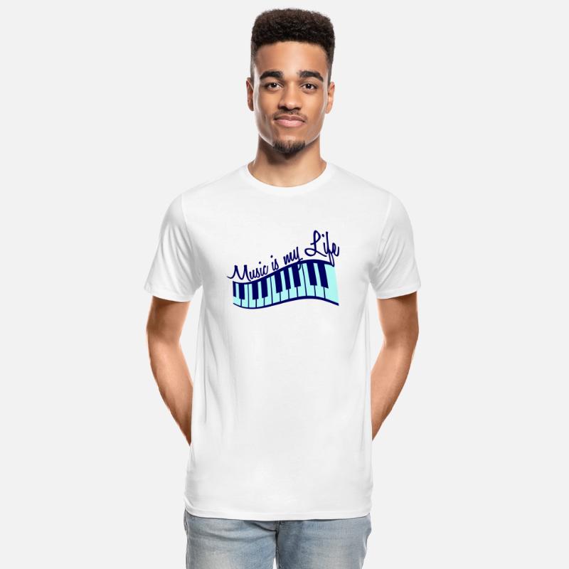 Music is my Life Text Keyboard Piano Love Party