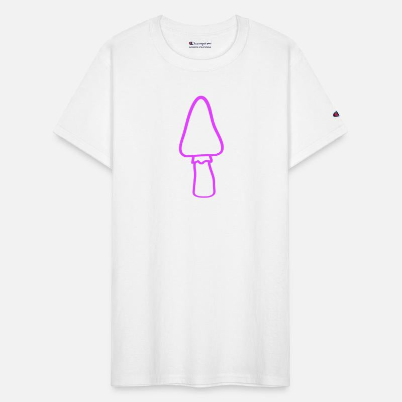 Pink Mushroom Bright Color Cool Fungus Night Plant