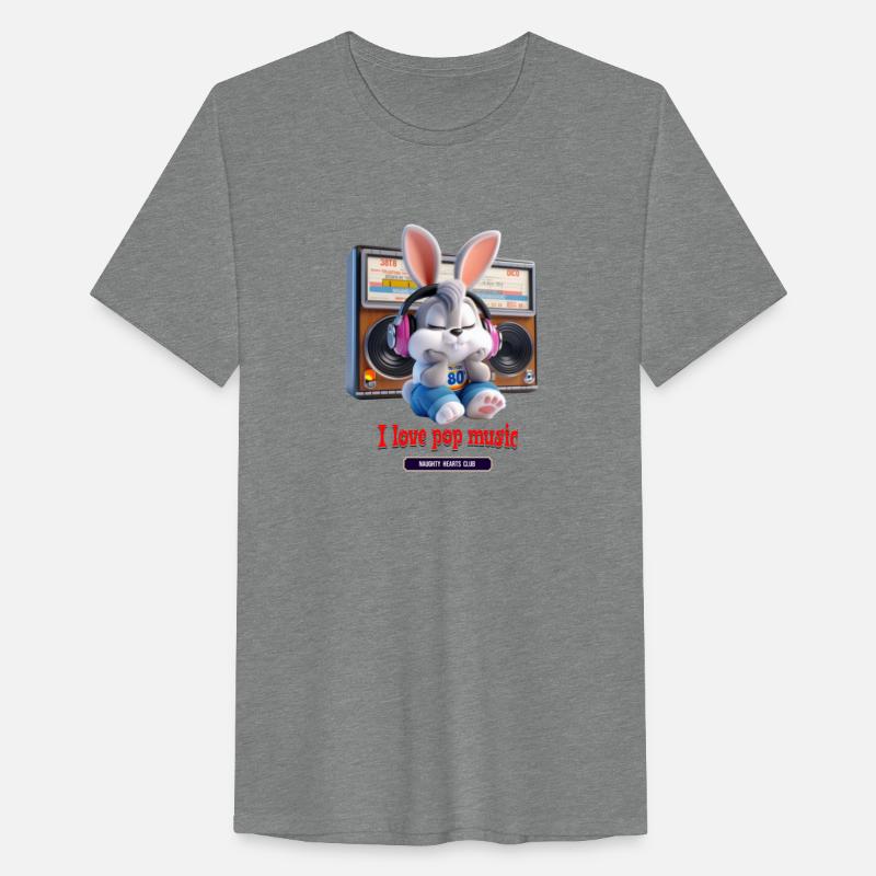 rabbit listening to music