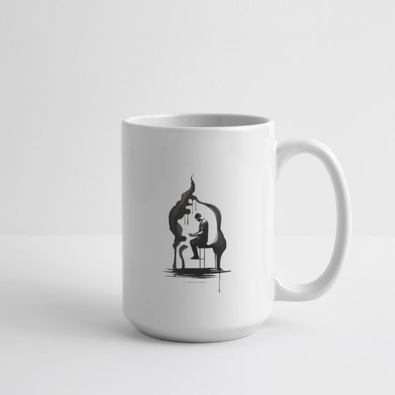 Solitary Reflection Ink Art