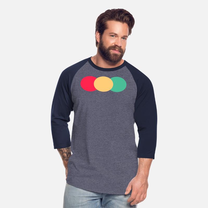 Three Ovals - Green, Red And Yellow