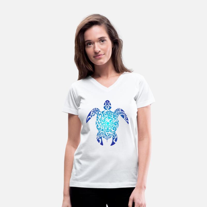 Tribal Sea Turtle Ocean Blue Hawaii Polynesian