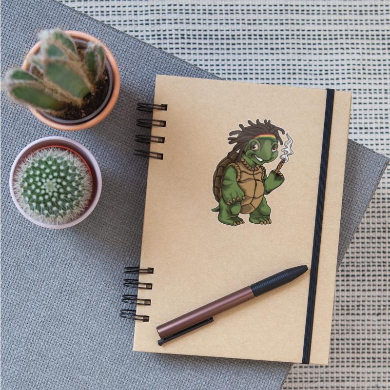 Weed Smoking Turtle | Cannabis THC CBD Rasta