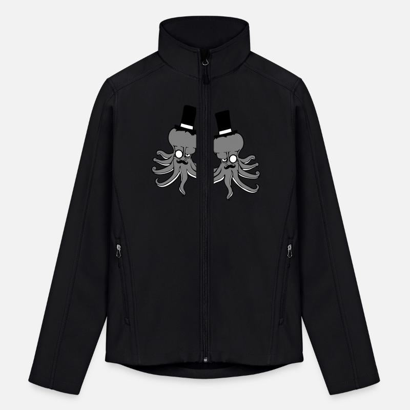 2 octopus sir hat monocle glasses two rich friends