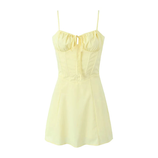 Camisole-style dress with straps