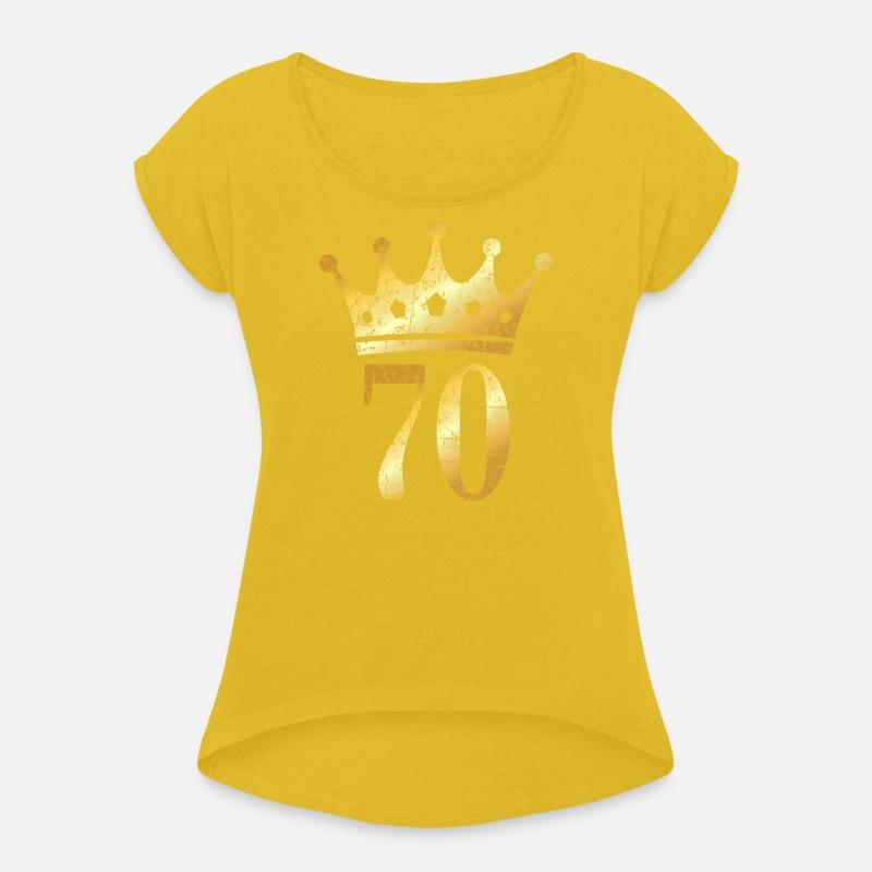 70th Birthday & Anniversary Crown (Golden-Yellow)