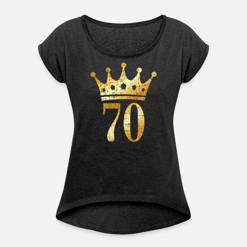 70th Birthday & Anniversary Crown (Golden-Yellow)