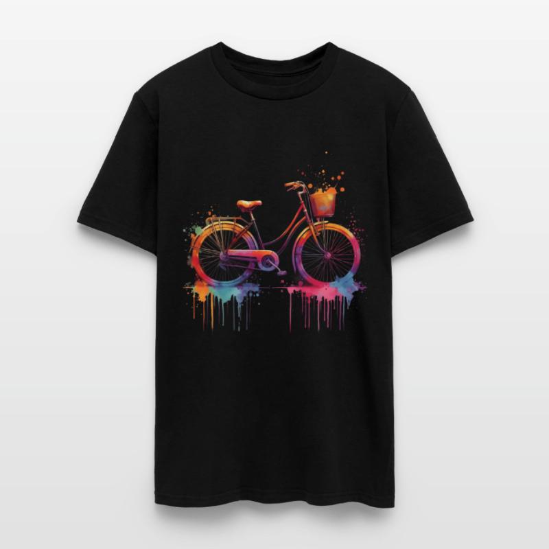 A Bicycle Painted In Watercolor