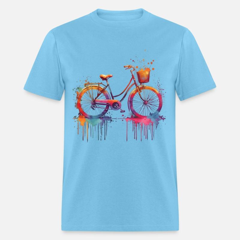 A Bicycle Painted In Watercolor