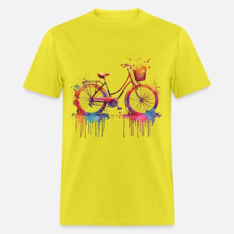 A Bicycle Painted In Watercolor