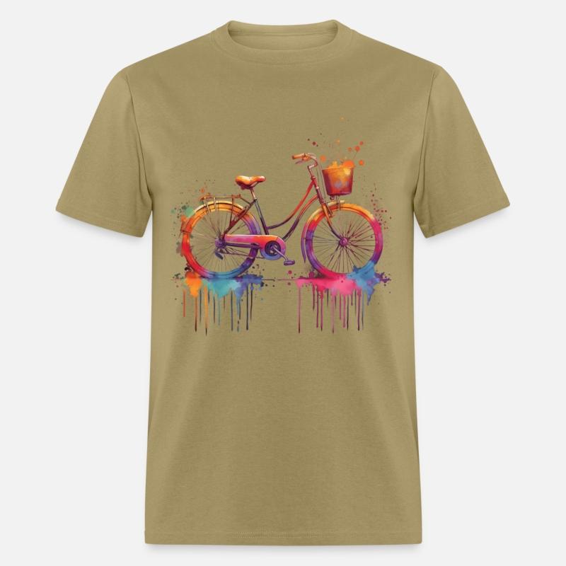 A Bicycle Painted In Watercolor