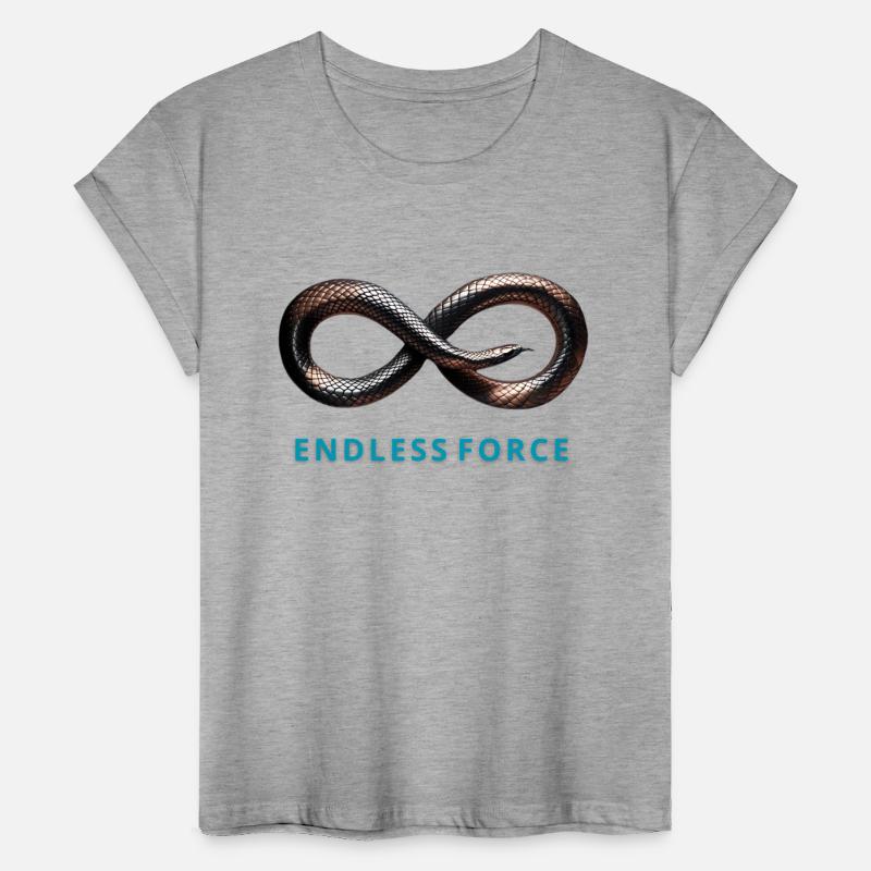 A coiled serpent forming an infinity symbol