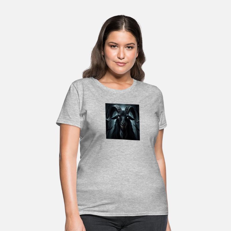 A demonic black goat