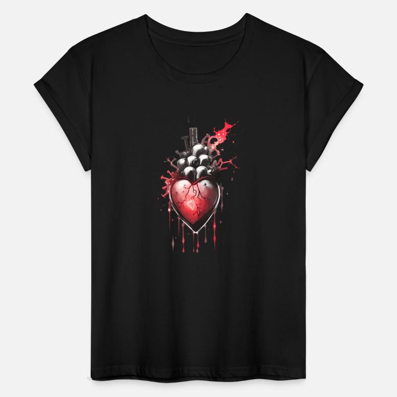 A human heart like engine ink drawing