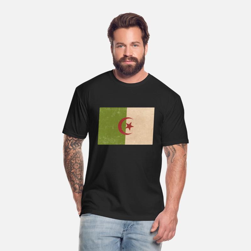 Algerian grunge flag