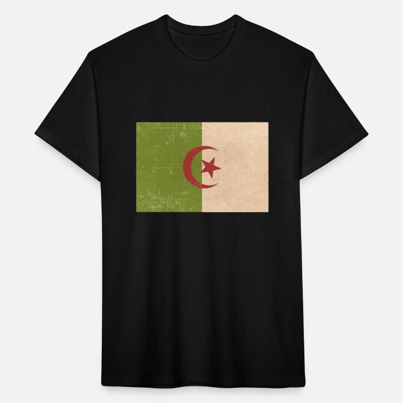 Algerian grunge flag