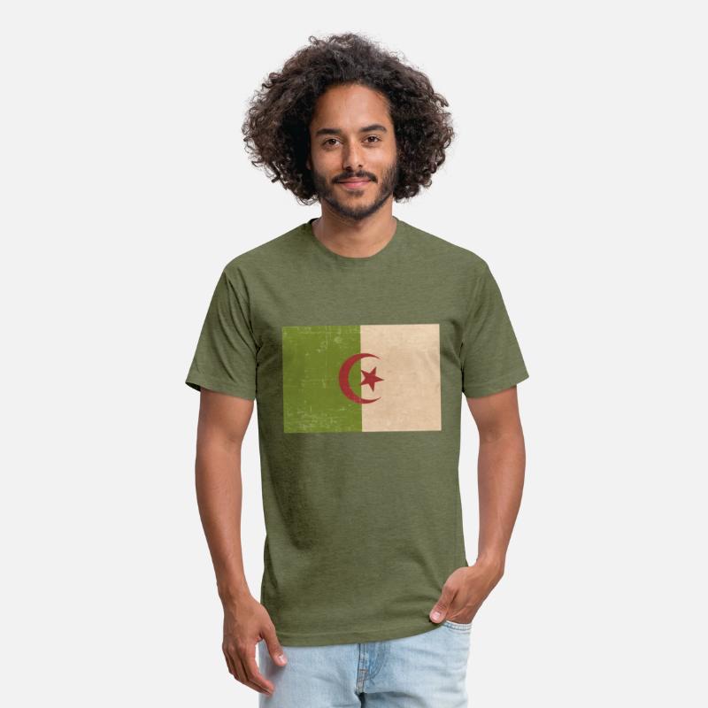 Algerian grunge flag