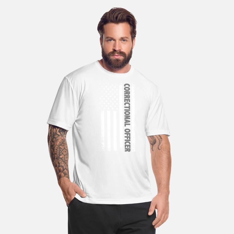 American Flag Corrections Officer Thin Silver Line