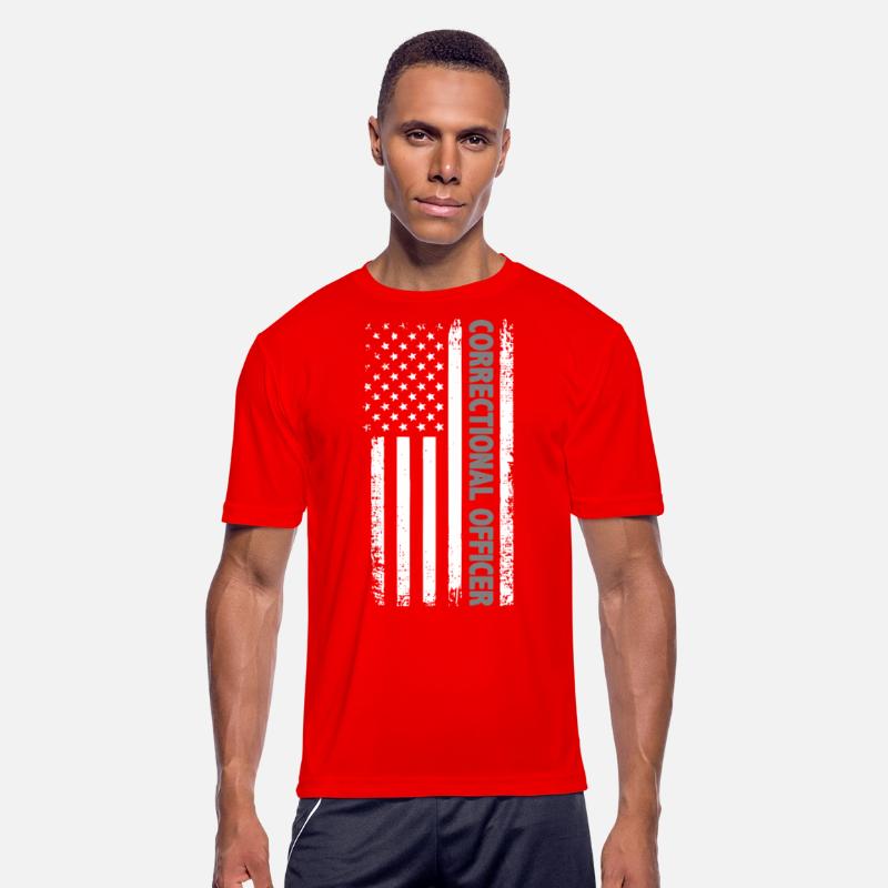 American Flag Corrections Officer Thin Silver Line