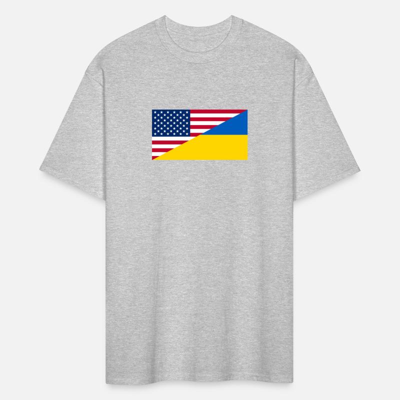 American Support For Ukraine Peace Usa Flag Ukrain