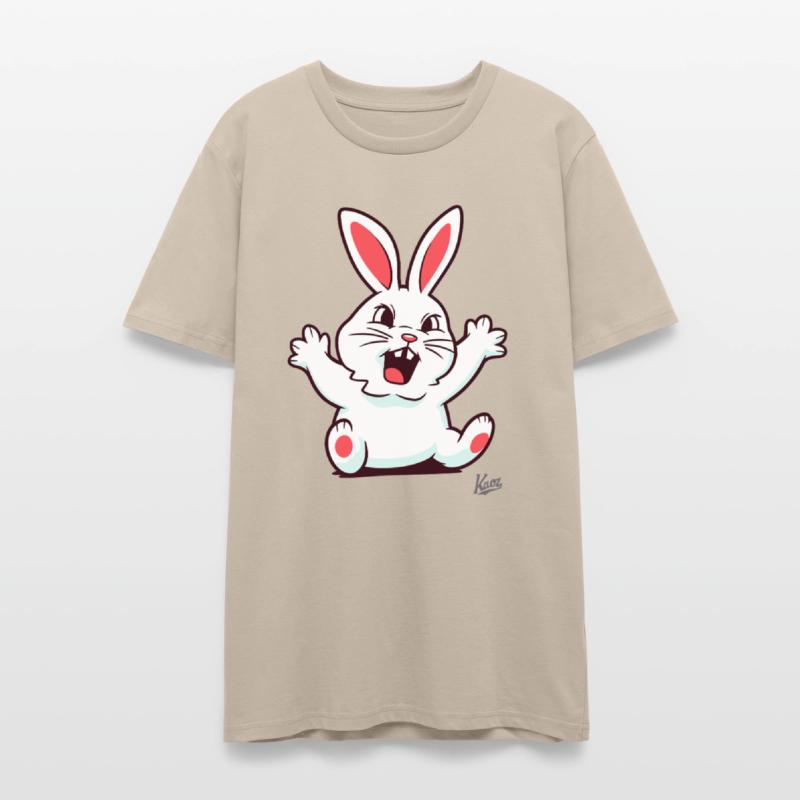 Angry Cute Bunny with Teeth