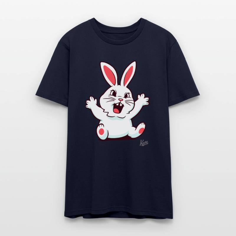 Angry Cute Bunny with Teeth