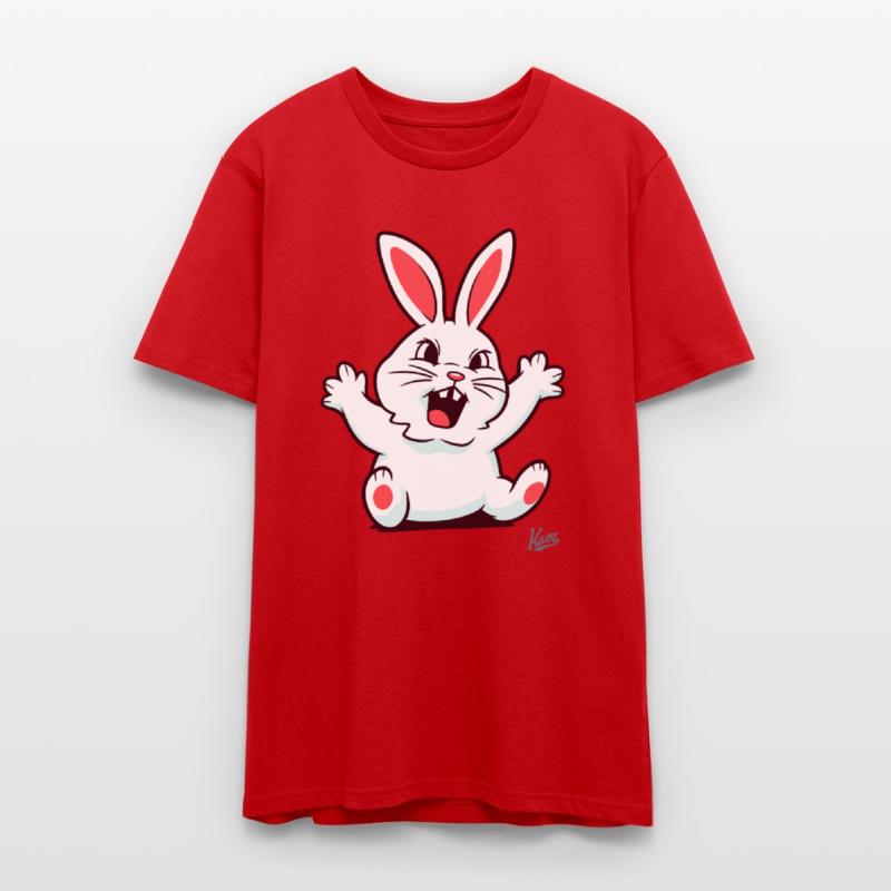 Angry Cute Bunny with Teeth