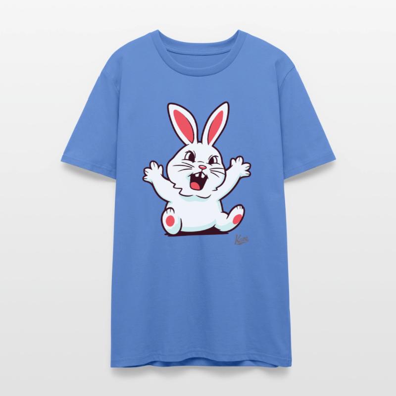 Angry Cute Bunny with Teeth