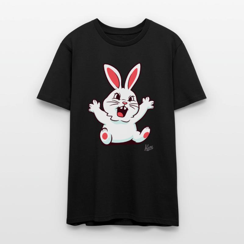 Angry Cute Bunny with Teeth