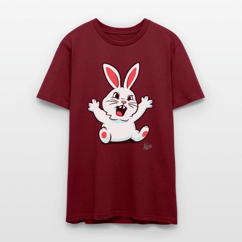 Angry Cute Bunny with Teeth