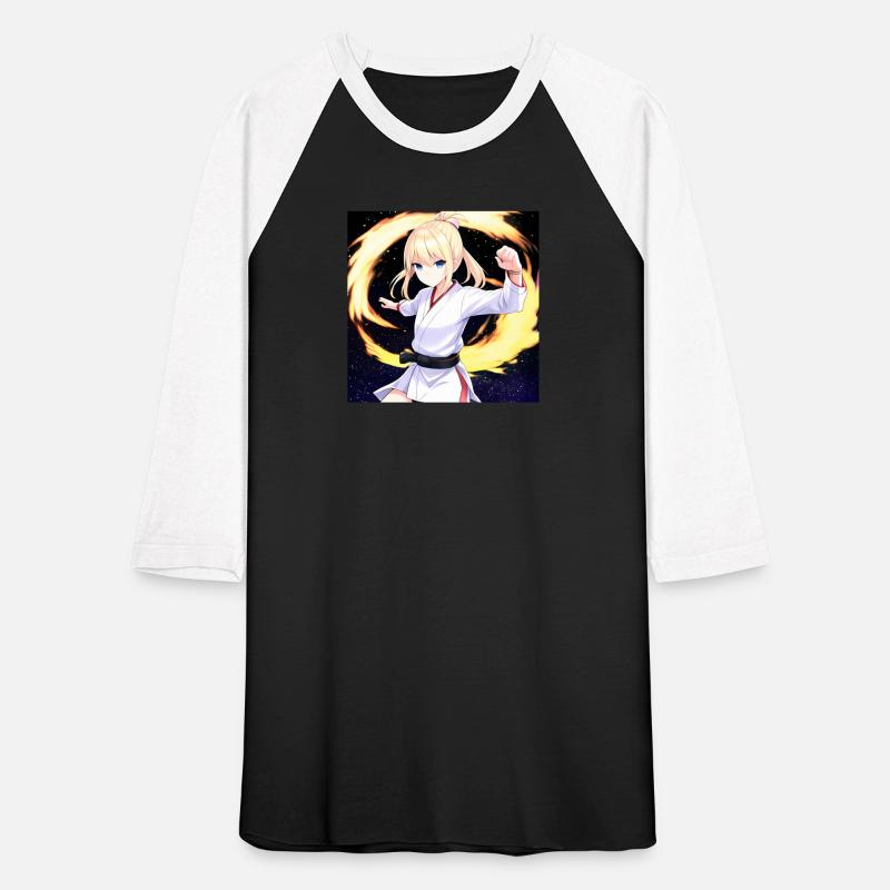 Anime Karate Black Belt Girl