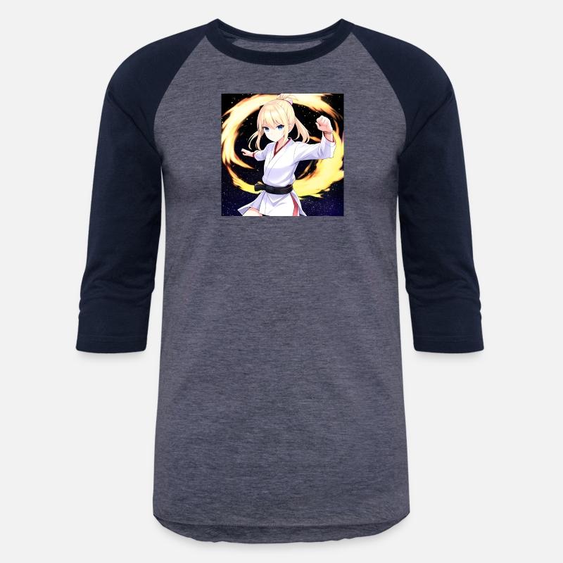 Anime Karate Black Belt Girl