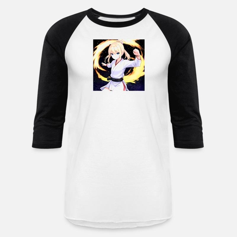 Anime Karate Black Belt Girl