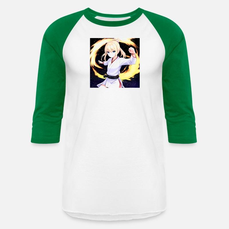 Anime Karate Black Belt Girl