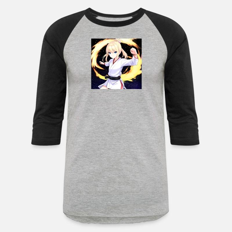 Anime Karate Black Belt Girl