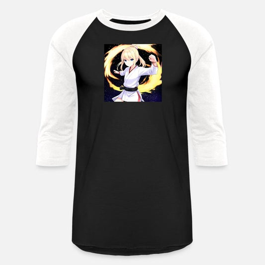 Anime Karate Black Belt Girl